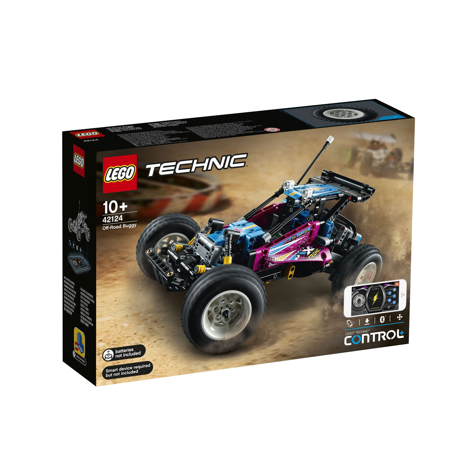 LEGO Technic Buggy Fuoristrada, Macchinina RC Retrò Telecomandata, Controllo Via 42124, , large