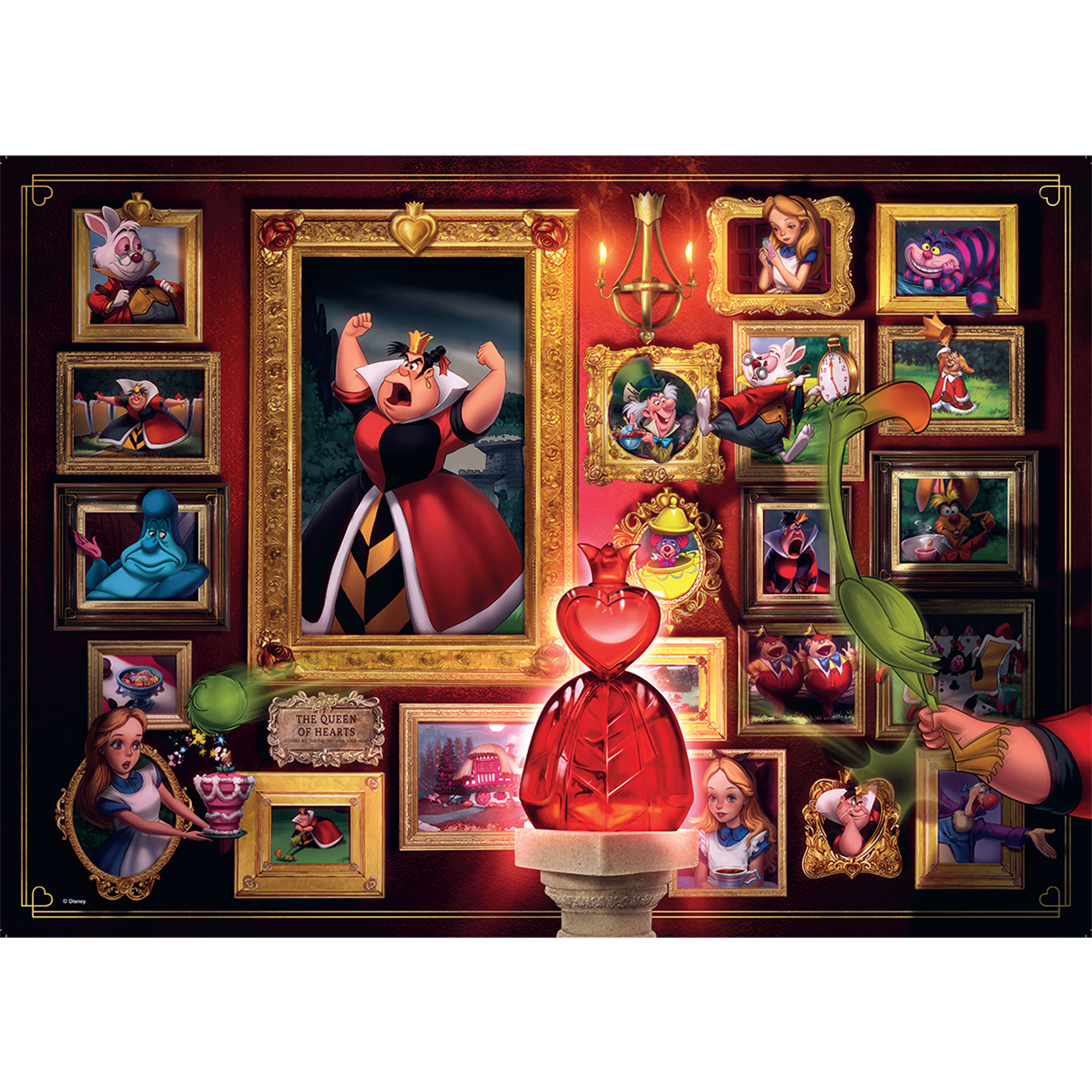 Ravensburger Puzzle 1000 pezzi - VILLAINOUS:QUEEN OF HEARTS, , large