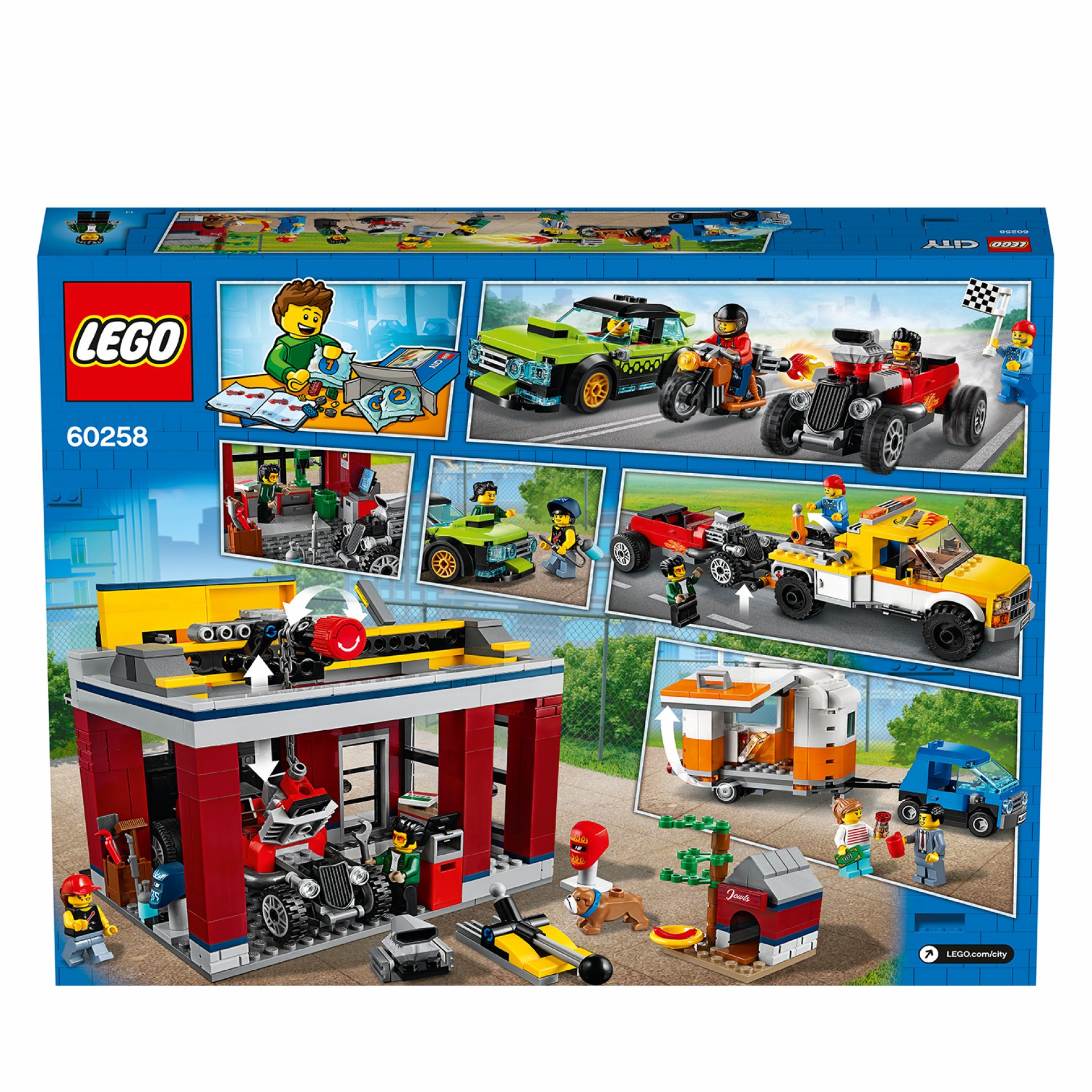 LEGO City Nitro Wheels Autofficina, Set da Costruzione, Macchine Giocattolo per 60258, , large