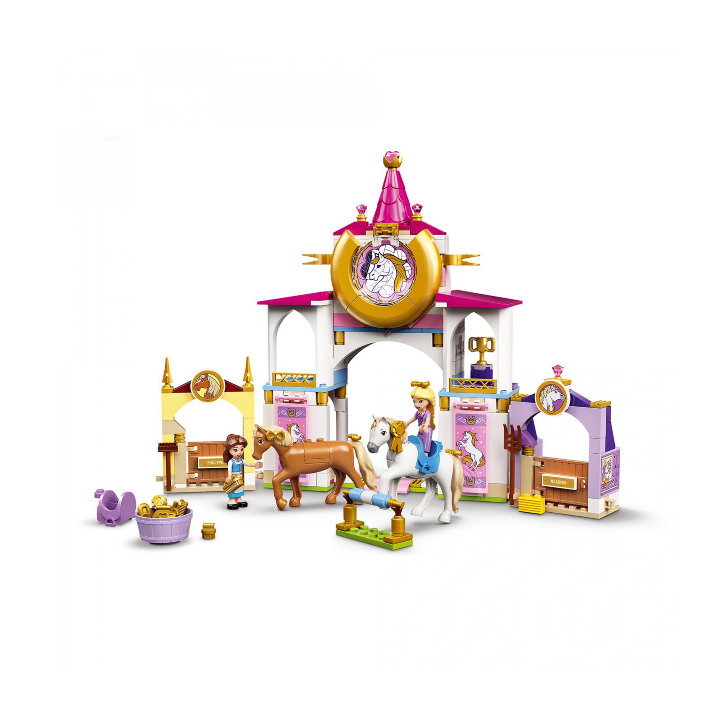LEGO Disney Princess Le Scuderie Reali di Belle e Rapunzel, Set da Costruzione c 43195, , large