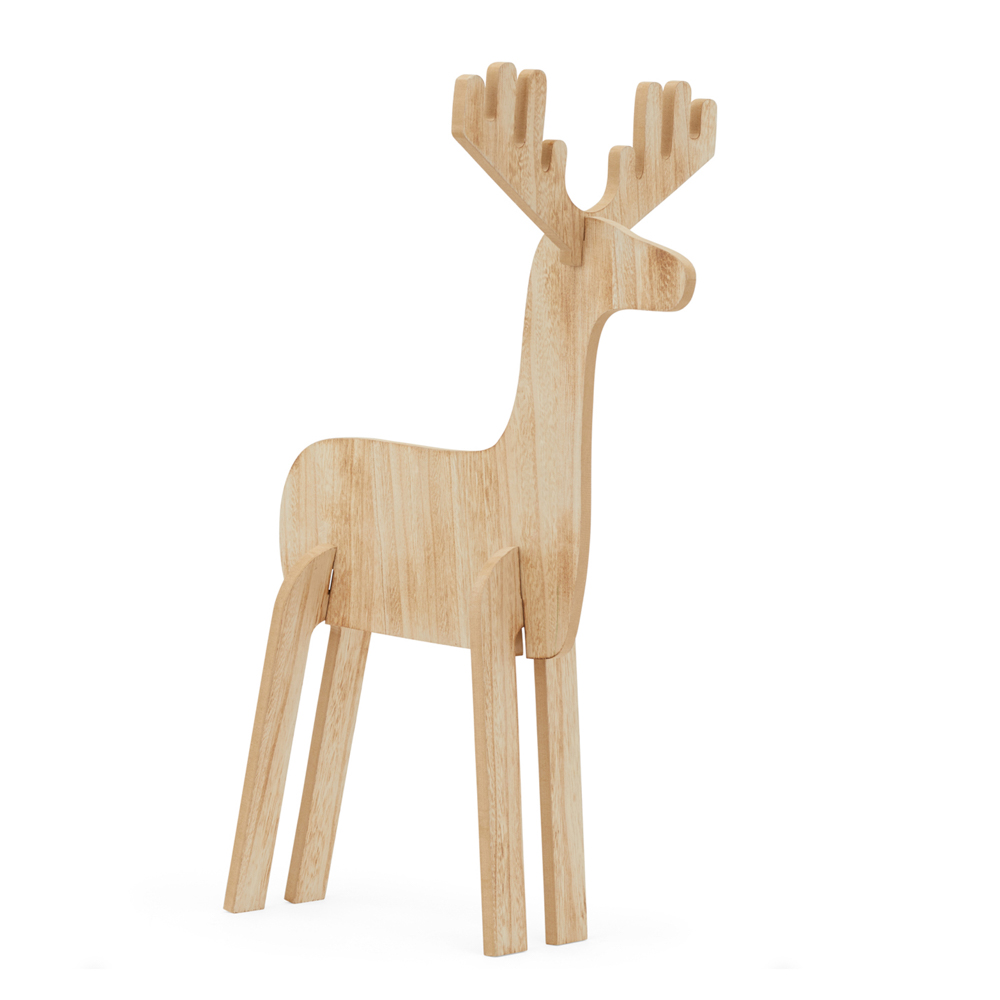 Renna in legno grande, , large