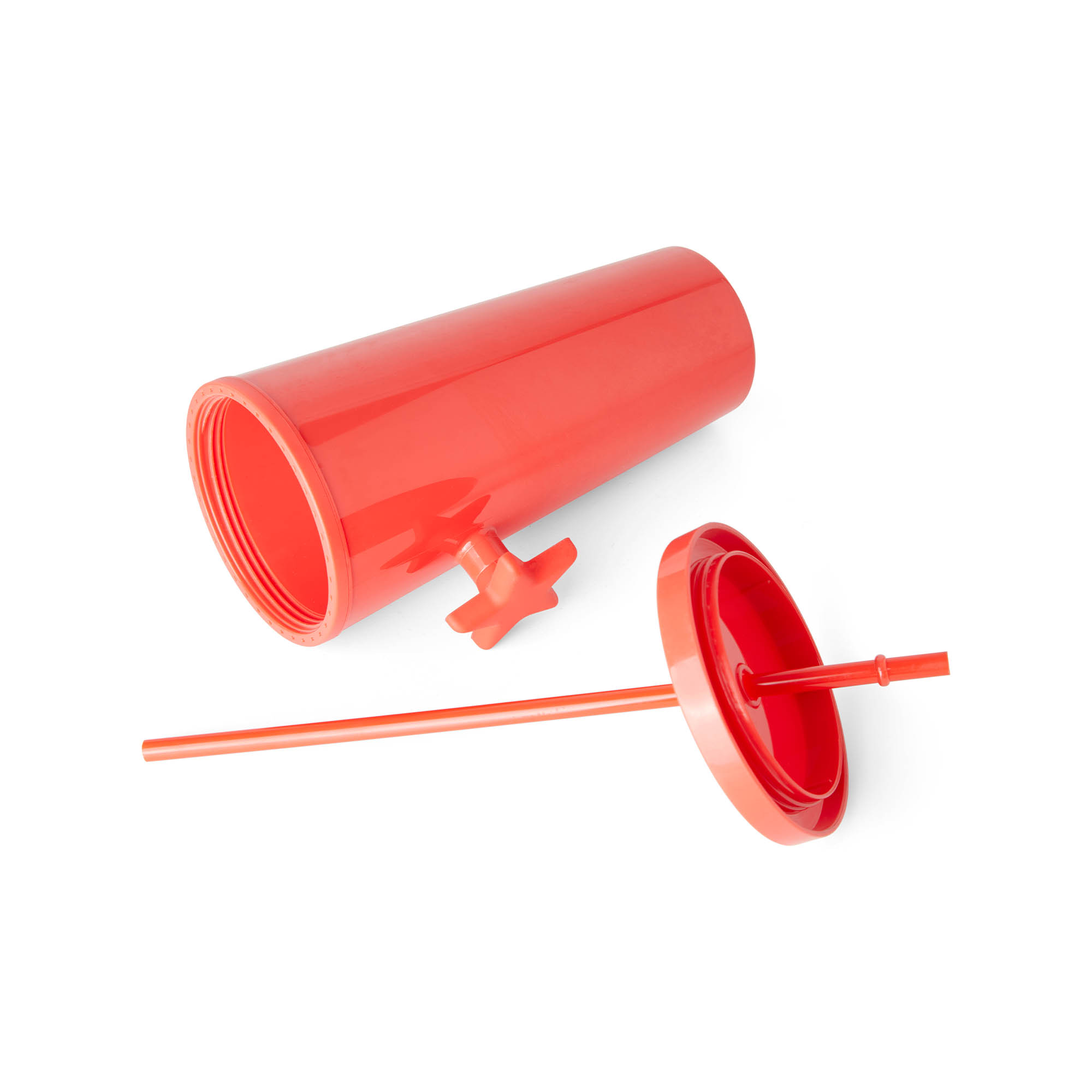 Bicchiere termico con supporto stella - colore rosso, , large