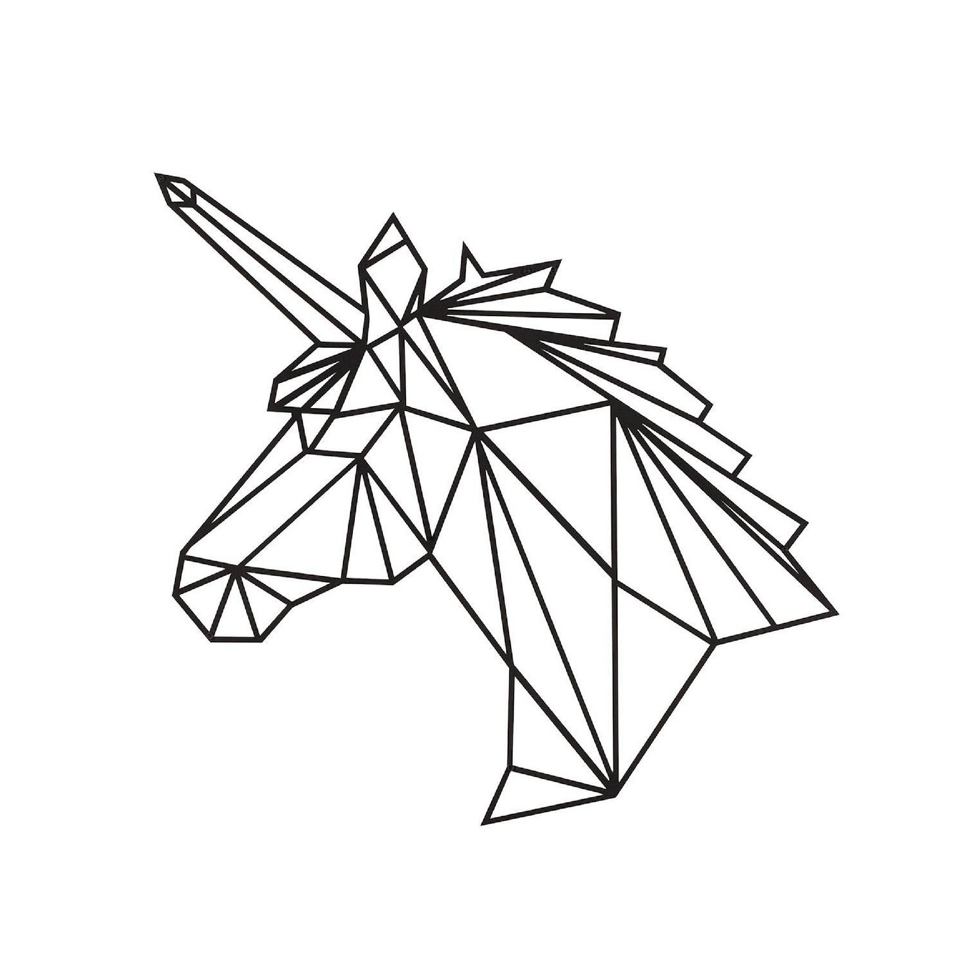 HOMEMANIA Decorazione da Parete Unicorn