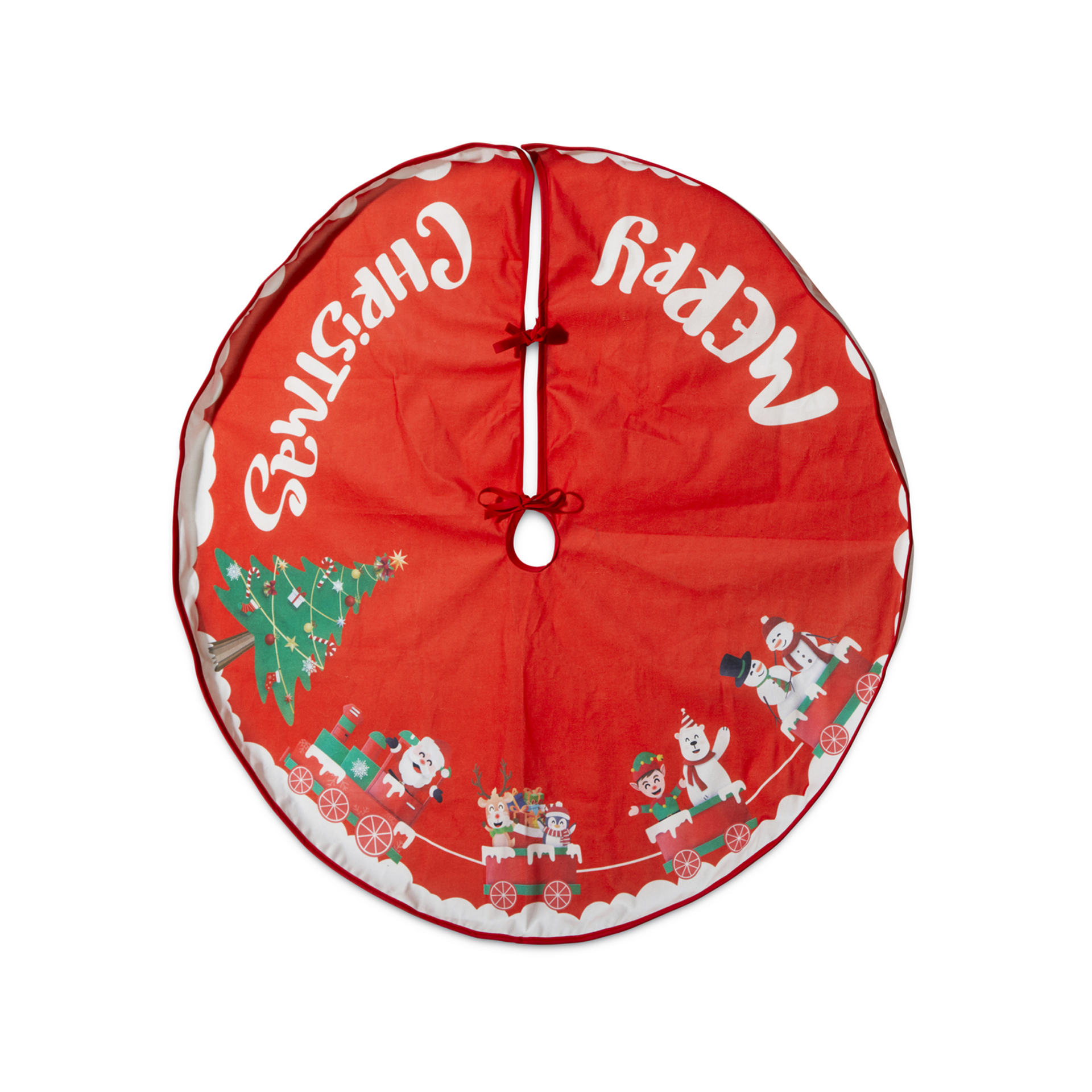 Tappeto Per Base Albero - Treno Di Natale, , large