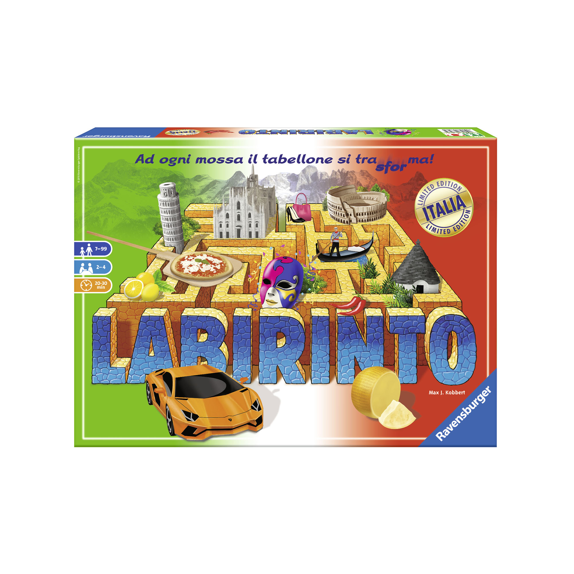 Ravensburger Gioco Di Societ? 26793 - Labirinto Italia, , large