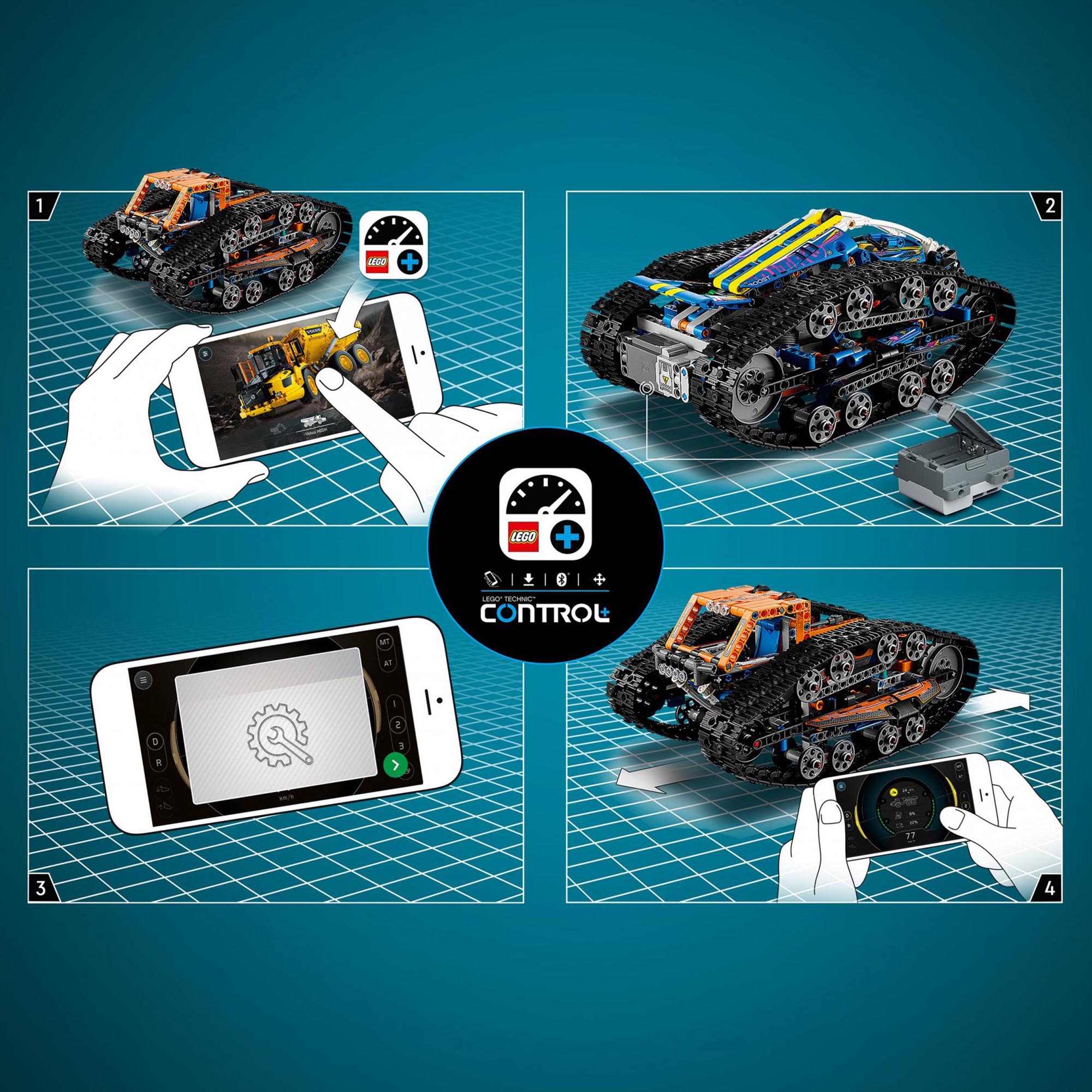 LEGO Technic Veicolo di Trasformazione Controllato da App, Macchina Fuoristrada  42140, , large