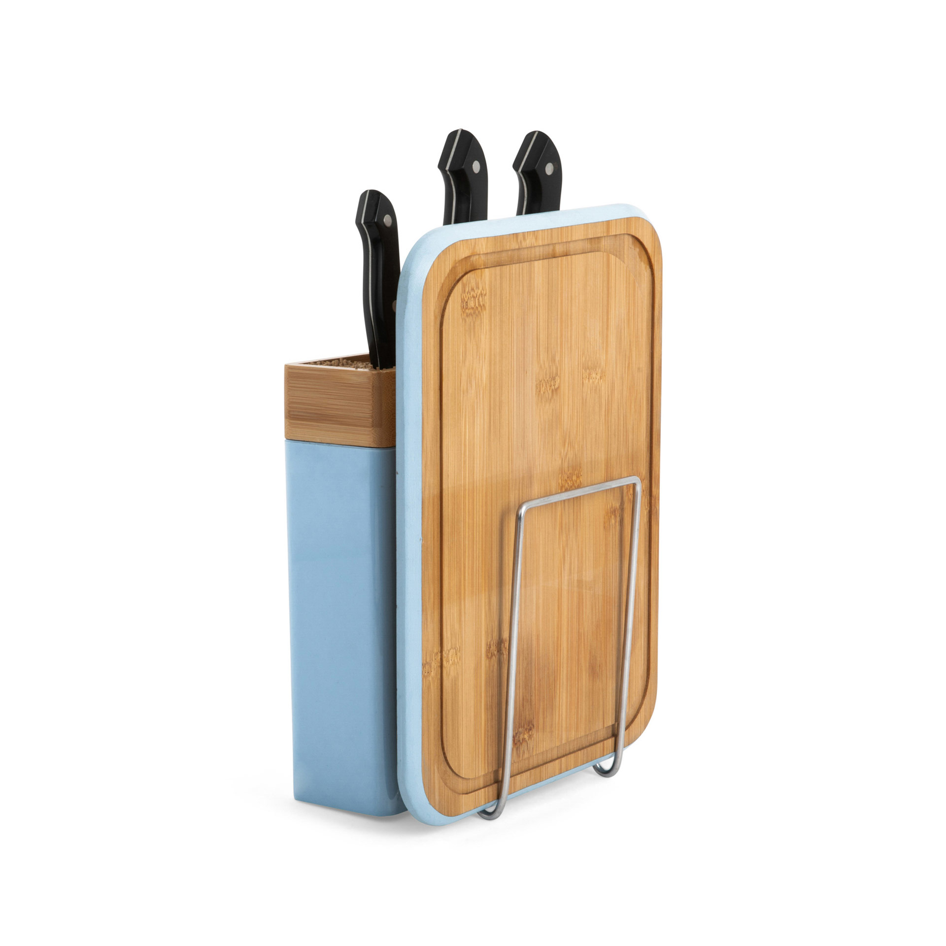Ceppo portacoltelli con tagliere, , large