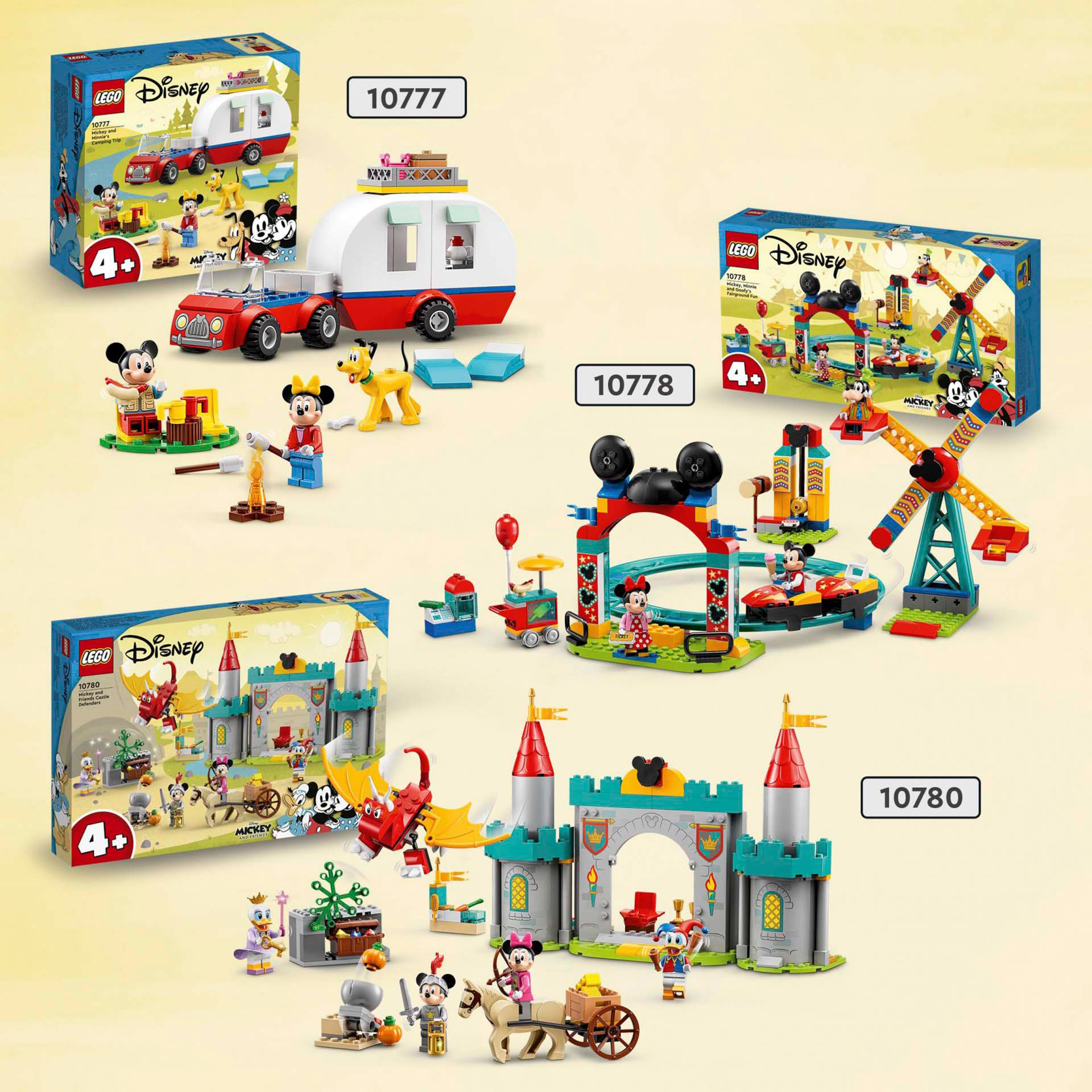 LEGO Disney Topolino e Amici Topolino e i suoi Amici Paladini del Castello, con 10780, , large