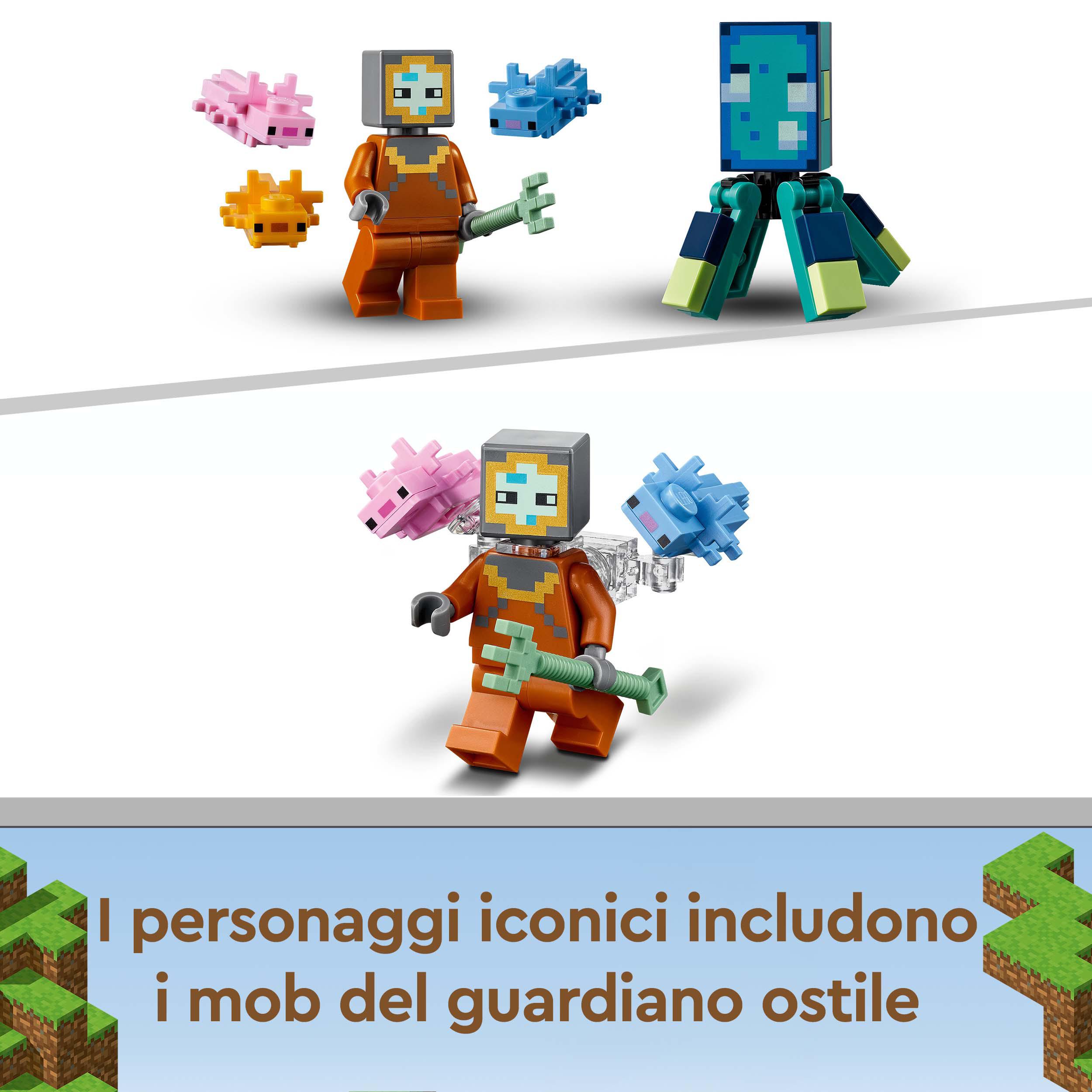 LEGO Minecraft La Battaglia del Guardiano, Avventura Subacquea, Set da Costruzio 21180, , large