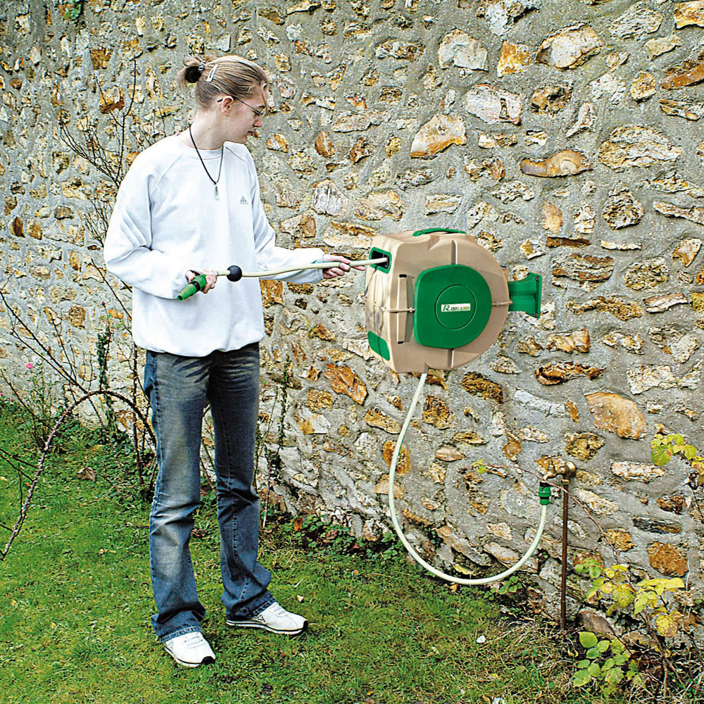 Avvolgitubo automatico Acquaroll - 20 mt di Tubo per Annaffiare Orto e Giardino, , large